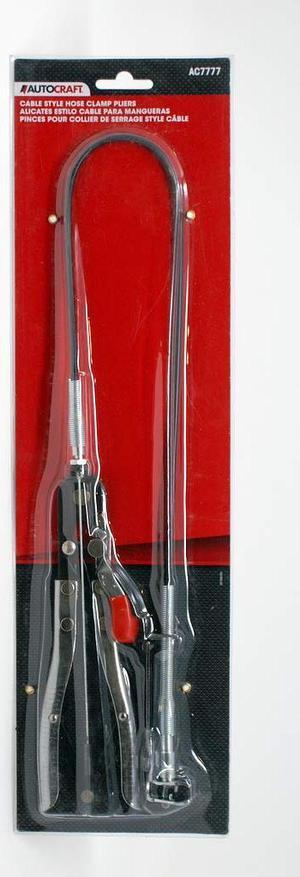 Autocraft - Flexible Hose Clamp Pliers | Designed for Spring Type Clamps | Cable Style with Locking Feature | Allows Hands-Free Operation