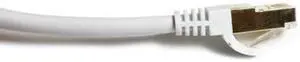 Nexhi STP Cat 7 Ethernet Cable 100 ft Shielded - Ethernet Cable, Better Than Cat5e/Cat5/cat6 Network, Round Cat7 High Speed LAN Wire with Rj45 for Router and Modem(STP-7000-100W)– White