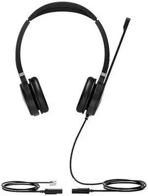 Yealink YHS36 Dual wired headset,Plug-and-play,Noise-canceling microphone