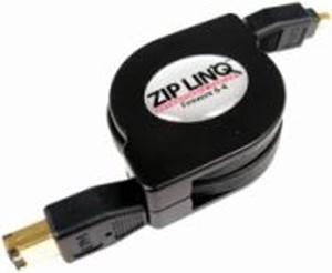 10 Pack of  Zip-linq Premium Retractable 6Pin to 4Pin Firewire Cable (ZIP-1394-C07A)