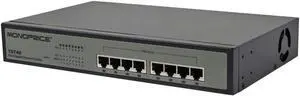 5 pack of  Monoprice 8 Port 10/100/1000M PoE Switch/ 8 Port PoE/ 802.3af (110740)