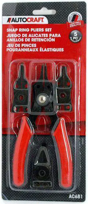 Autocraft Snap Ring Pliers Set 5pc