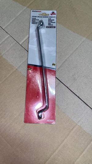 Autocraft ATC-AC668 5/16" X 3/8" 6 Point Offset Brake Bleeder Wrench