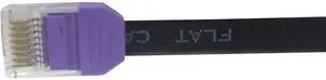 Nexhi UTP Cat 6 Ethernet Cable 6 Inch UnShielded - Ethernet Cable, Faster than Cat5e/Cat5 Network, Flat Cat6 High Speed LAN Wire with Rj45 for Router and Modem - Purple