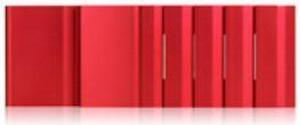 iStarUSA DD-200-SEA-RED 2U Compact Stylish Rack Mount Chassis With Sea Bezel - Red