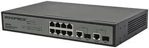 Monoprice 110741 8FE+2 Combo-Port Gigabit Ethernet SNMP Switch