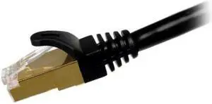 Cables Unlimited STP Cat 7 Ethernet Cable 10 ft Shielded - Ethernet Cable, Better Than Cat5e/Cat5/cat6 Network, Round Cat7 High Speed LAN Wire with Rj45 for Router and Modem (STP-7000-10 K)– Black