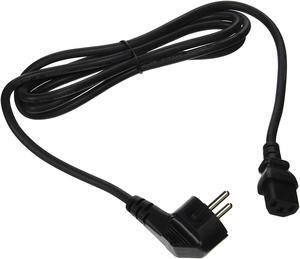 Cable Wholesale European Computer / Monitor Power Cord, Europlug or CE 7 / 7 to C13, VDE Approved, 6 foot