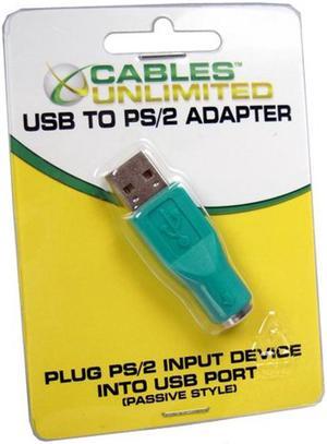 Cables Unlimted ADP5210 PS/2 Mice and Keyboards To USB Port Adapter