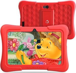 Dragon Touch Y88X Pro 7 inch Kids Tablets, 2GB RAM 16GB ROM, Android 9.0 Tablet, Kidoz Pre Installed with Disney Contents , Red