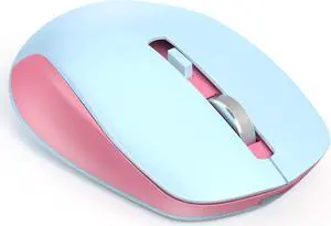 Wireless Mouse 2.4G Wireless Computer Mouse with Nano Receiver 3 Adjustable DPI Levels Portable Mobile Optical Mice for Laptop PC Chromebook Computer Notebook Pink & Blue Wireless Mouse 2.4G Wireless Computer Mouse with Nano Receiver 3 Adjustable DPI Levels Portable Mobile Optical Mice for Laptop PC Chromebook Computer Notebook Pink & Blue