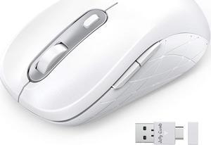 Wireless Mouse - Jelly Comb Type C 2.4G Wireless Computer Mouse for Laptop/iPad pro/MacBook/PC/Windows/Android