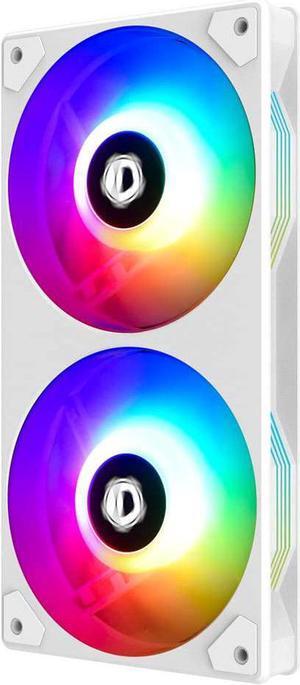 ID-COOLING ICEFAN 240 ARGB Snow Case Fan PWM CPU Cooling Fan Addressable RGB Fan 5V 3PIN Connector Fan for Radiator/PC Chassis