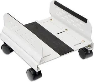Computer Desktop Rolling Floor Stand Caster Wheels with Ventilation and Adjustable Width from 5 to 9 Inches