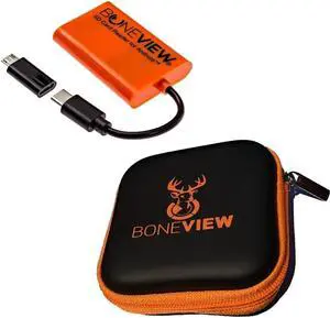 SD Card Reader for Android - Type C USB Trail Camera Viewer Photo & Video from All Game Cam Memory on Any Smart Phone Samsung Moto LG + Free MicroUSB OTG Adapter Includes Zipper Case