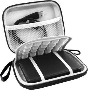 Hard Drive Carrying Case for  WD Elements/WD My Passport/WD My Passport Ultra Portable External Hard Drive HDD 1TB 2TB 4TB 5TB 6TB USB 3.0 Protective Storage Travel Bag Black