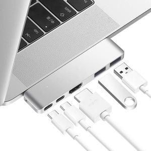 Mini USB C Hub Adapter Dongle for MacBook Air 2022-2018 and MacBook Pro 13 M2 2022-2016, MacBook Air USB Adapter with 4K HDMI, 100W PD, 40Gbps TB3 5K@60Hz, USB-C and 2 USB 3.0