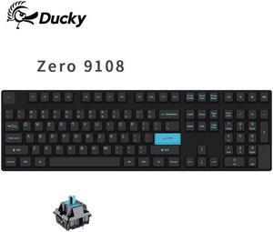 Ducky Zero 9108 Black 108 keys wired mechanical gaming keyboard non-backlit model -Cherry MX Blue