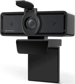 Amcrest 1080P Webcam with Microphone & Privacy Cover, 2 Noise-Cancelling Mics, USB Webcams for Desktop/Laptop PC Computer, Web Cam for Calls, Conference, Zoom, Skype, Online Classes, Meetings AWC2198