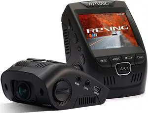 Rexing V1 Basic Dash Cam 1080P FHD DVR Car Driving Recorder, 2.4" LCD Screen 170°Wide Angle, G-Sensor, WDR, Parking Monitor, Loop Recording