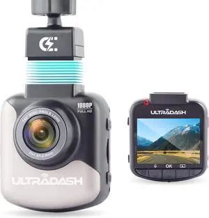 UltraDash Dash Cam, Magnetic Charging Mount, HDR High-end Night Image Sensor, 6 Layers Glass F1.8 140 Degree Wide Angle Lens, G-Sensor, 2 Inch LCD, Super Capacitor, Loop Recording