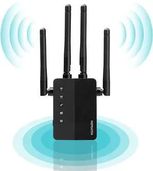 2022 WiFi Range Extender Signal Booster up to 8000sq.ft and 45 Devices, Internet Booster for Home, Wireless Internet Repeater and Signal Amplifier,4 Antennas 360° Full Coverage,Supports Ethernet Port