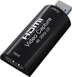 4K HDMI Video Capture Card, BIFALE (Full 1080P 60FPS Output) USB 3.0 Game Capture Card for Gaming, Recording or Live Streaming Broadcasting and More
