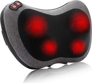 Papillon Back Massager with Heat,Shiatsu Back and Neck Massager with Deep Tissue Kneading,Electric Back Massage Pillow for Back,Neck,Shoulders,Legs,Foot,Body Muscle Pain Relief,Use at Home,Car,Office