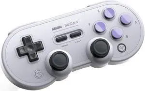 8bitdo snes30 SNES Bluetooth Controller for IOS Android and PC Gray