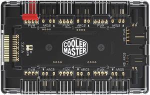 Cooler Master MASTERFAN ARGB/PWM Hub,6 Ports for Addressable RGB Lighting with PWM(1-to-6 ARGB PWM HUB)