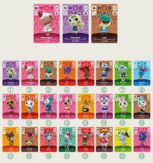 Animal Crossing - New 24Pcs Full Set NFC PVC TAG Mini Cards for Nintendo Switch AMIIBO  WII U