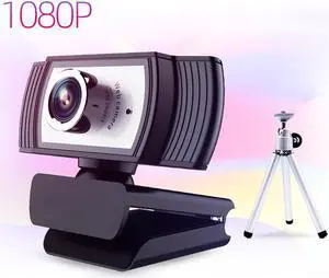 CORN C33 1080P HD Webcam with Microphone, Webcam for Gaming Conferencing, Laptop or Desktop Webcam, USB Computer Camera for Mac Xbox YouTube Skype OBS, Free-Driver Fast Autofocus Add Tripod Stand