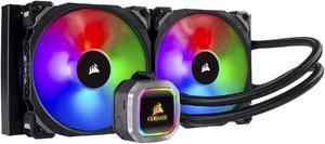 Corsair H115i RGB Platinum AIO Liquid CPU Cooler,280mm,Dual ML140 PRO RGB PWM Fans,Intel 115x/2066,AMD AM4/TR4