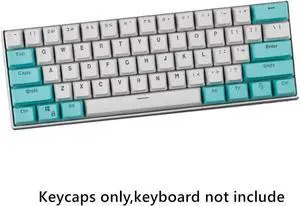 CORN 61 Key Layout OEM Profile PBT Thick Keycaps for 60% Mechanical Keyboard for RK61,GANSS ALT61,IKBC poker,Annie PRO,GH60,iqunix f60