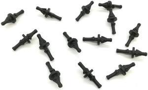 8PCs Silicone Rubber Cooling Fan Mounts Anti-Vibration Anti Noise Rubber Rivets Pin PC case