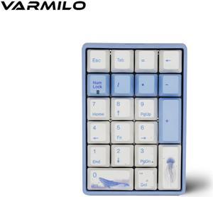 Varmilo VA21M  Ergonomic Design, Cool Exterior USB Wired Mini Numeric  Mechanical Keyboard, Cherry MX Switch, PBT Keycaps- Blue