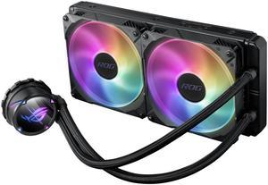 ASUS ROG STRIX LC II 280 ARGB All-in-one Liquid CPU Cooler With Aura Sync, Intel®LGA 1150/1151/1155/1156/1200/2066 and AMD AM4/TR4 Support And Dual ROG 140 mm Addressable RGB Radiator Fans