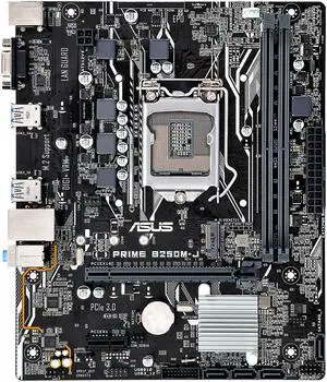ASUS PRIME B250M-J LGA-1151 mATX motherboard, DDR4 2400MHz, M.2, SATA 6Gb/s, USB 3.0 Support 6/7th Processor