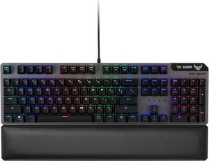 ASUS TUF Gaming K7 Optical-Mech Keyboard with IP56 resistance to dust and water, aircraft-grade aluminum, Aura Sync lighting