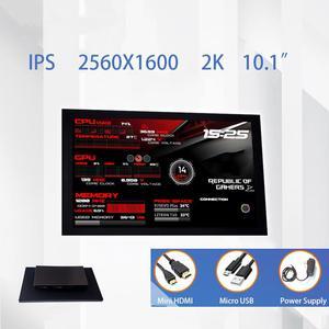 CORN Secondary Screen, AIDA64 Data Monitoring for Computer Monitoring LCD Display - 232mm x 155mm(10.1"), 2560 x 1600(2K), IPS Screen, 60Hz Refresh Rate, 71% Color Gamut, Support HDR