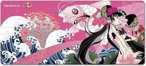 Varmilo Extra Large Xiu Hua Beijing Opera Desk Pad/Mat with Stitched Edges  Mouse Pad