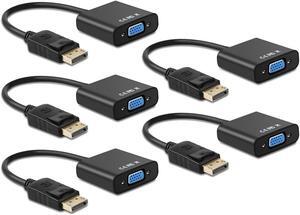 CORN Display Port to VGA Display Port DP Male To VGA Female Cable Adapter Converter Hot Sale-5 Pack