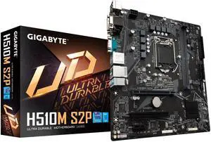 GIGABYTE H510M S2P Ultra Durable Motherboard with 6+2 Phases Digital VRM, PCIe 4.0* Design, Realtek 8118 Gaming LAN, HDMI / DVI-D/ D-Sub Ports for Multiple Display, Anti-Sulfur Resistor, Smart Fan 6 GIGABYTE H510M S2P Ultra Durable Motherboard with 6+2 Phases Digital VRM, PCIe 4.0* Design, Realtek 8118 Gaming LAN, HDMI / DVI-D/ D-Sub Ports for Multiple Display, Anti-Sulfur Resistor, Smart Fan 6