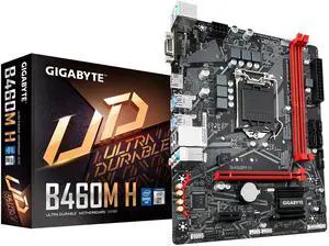 GIGABYTE B460M H Motherboard with GIGABYTE 8118 Gaming LAN, PCIe Gen3 x4 M.2, Anti-Sulfur Resistor, Smart Fan 5