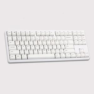 CHERRY G80-3000 S TKL Mechanical Keyboard, 87 Keys Layout,PBT Keys Wired Gaming Keyboard, Pluggable Cable, for Games Work and Daily Use-White,Red Switch