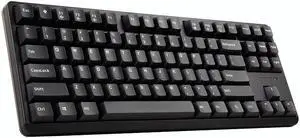 CHERRY G80-3000 S TKL Mechanical Keyboard, 87 Keys Layout,PBT Keys Wired Gaming Keyboard, Pluggable Cable, for Games Work and Daily Use-Black,Brown Switch