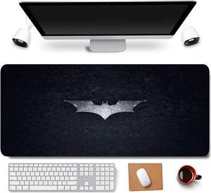 Corn 31.5x11.8 Inch Black BAT Logo Long Extended Large Gaming Mouse Pad with Stitched Edges Computer Keyboard Mouse Mat Desk Pad