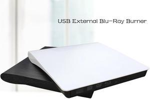 Corn Premium External USB 3.0 UHD 4K Blu-Ray Burner Super Drive for Desktop, Notebook,MAC (White)