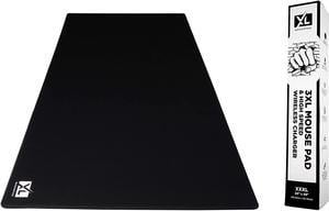 3XL Huge Mouse Pads Oversized (48''x24'') - Extra Large Gaming XXXL Mousepad for Full Desk - Super Thick Nonslip Rubber Base and Waterproof Desktop Keyboard Extended Mouse Mat (Black, XXX-Large)