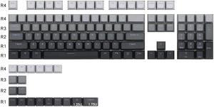 Corn Dye Sublimation Keycaps OEM Profile Keycap Set for 68 84 87 104 MX1.0 6.0 8.0 Mechanical Keyboard (123 Keys, Polar Day) - Keycaps Only